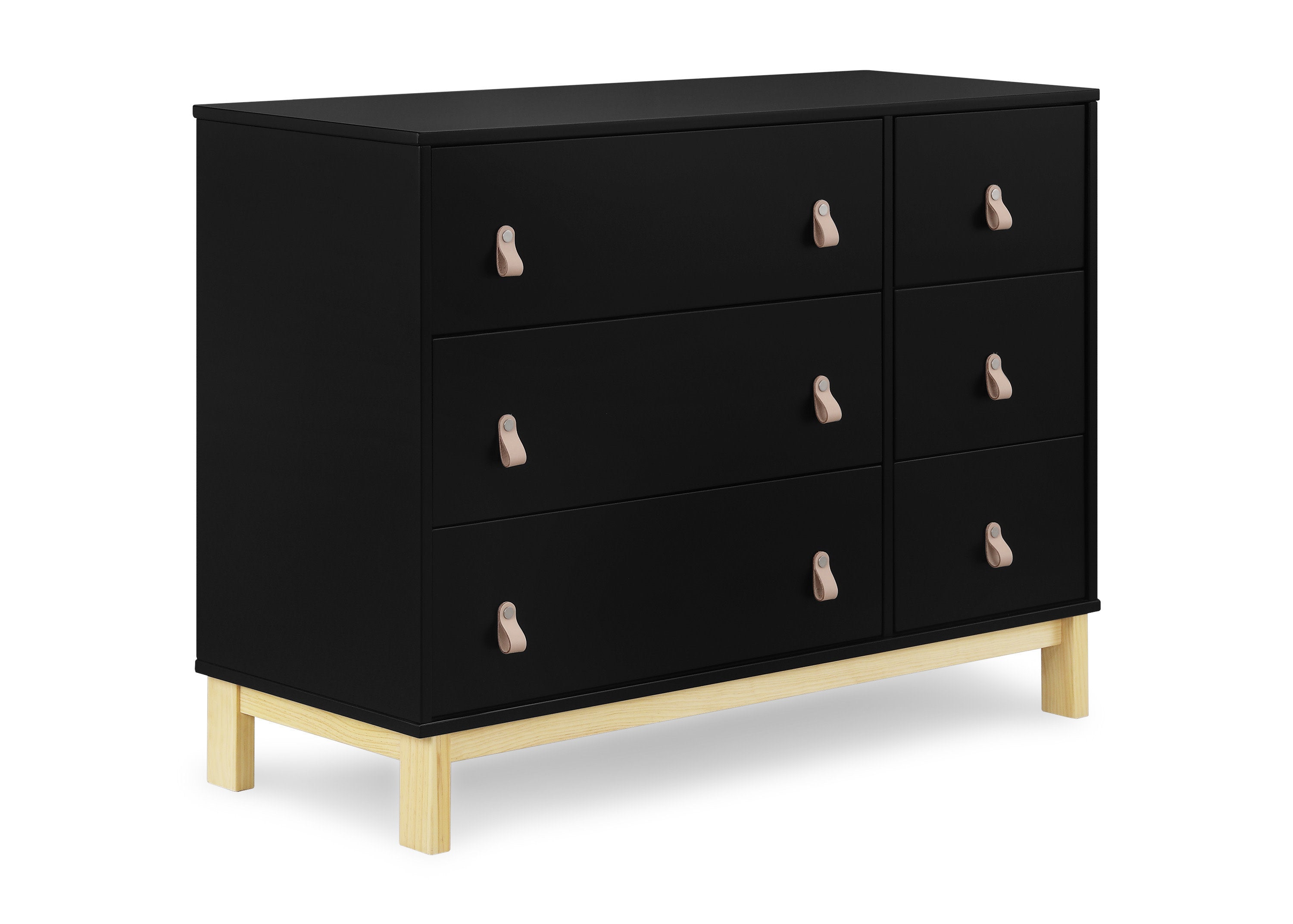 BabyGap Legacy 6-Drawer Dresser with Leather Pulls & Interlocking Drawers - Nursery Storage Solution for Baby Clothes, Blankets & Essentials