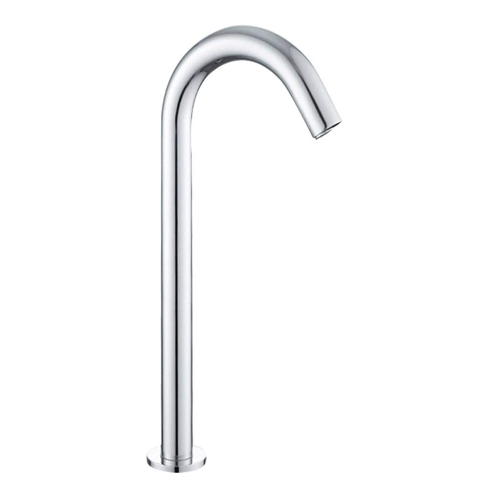 Automatic Induction Water Tap, G1/2in Thread Infrared Sensor Faucet with Control Box - Touchless Hands-Free Cold Water Sink for Bathroom, Kitchen, Public Restroom & Hand Washing Stations (High Spout Design)