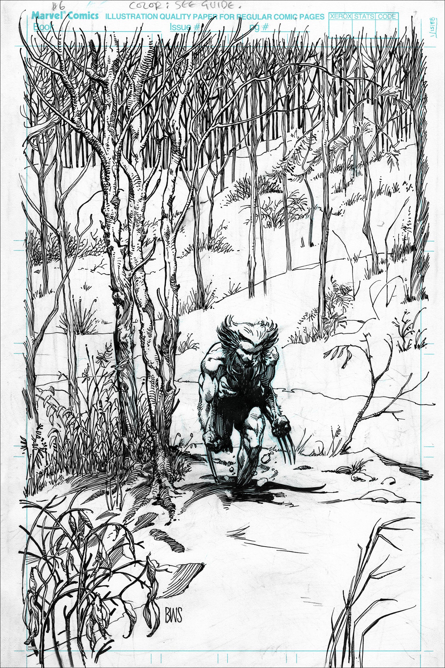 Marvel Comics Presents #77: Weapon X Original Art Variant Poster - Rare Collectible for Comic Fans & Home Decor | Perfect for Comic Book Rooms, Offices & Gifts