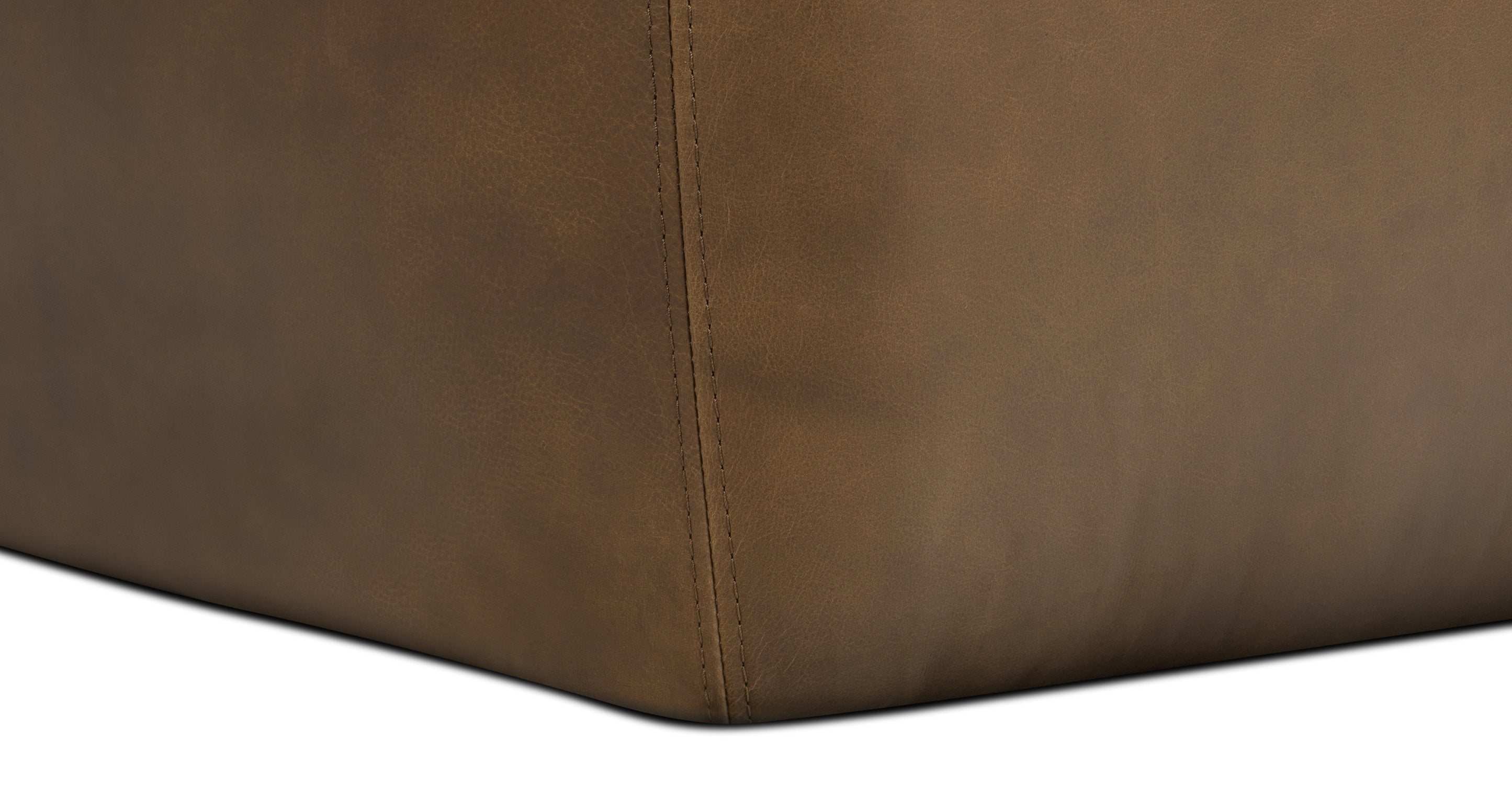 Premium Denver Leather Ottoman - Soft & Durable Footrest, Storage Bench - Perfect for Living Room, Bedroom, Home Decor & Relaxation