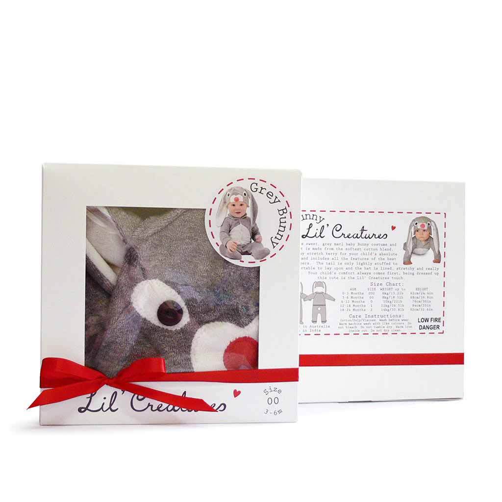 Adorable Lil' Grey Easter Bunny Costume for Baby - Soft & Comfortable Outfit for Easter Photos, Spring Celebrations & Holiday Parties