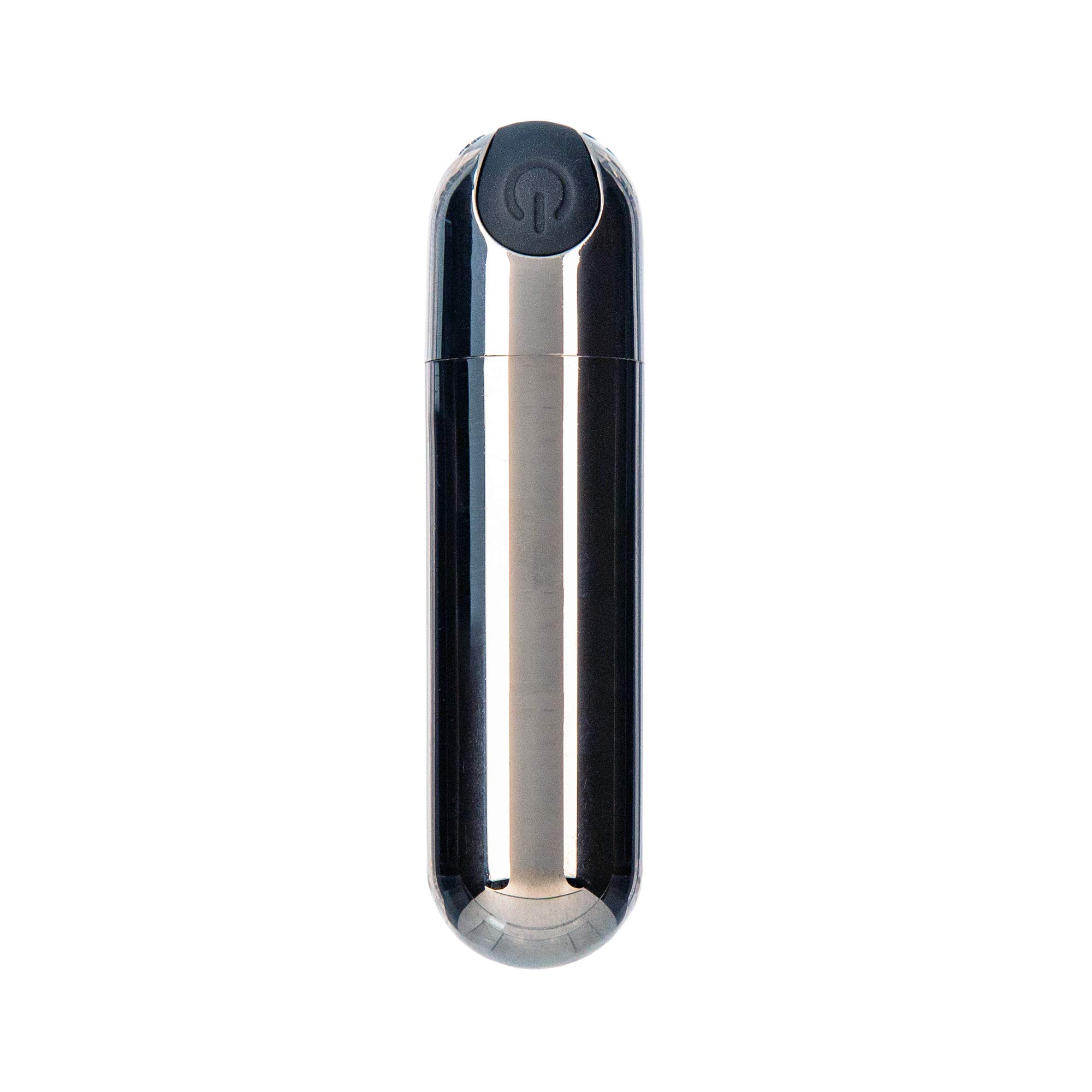Pure Love Rechargeable Waterproof Bullet Vibrator - 3 Inch Smoky Silver Adult Sex Toy for Women - Perfect for Solo Play & Couples Intimacy