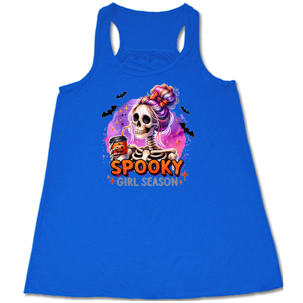 Spooky Girl Season Halloween T-Shirt - Cute & Trendy Fall Shirt for Women | Perfect for Halloween Parties, Pumpkin Patch & Autumn Outfits