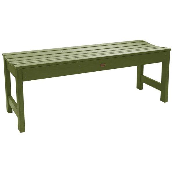 Lehigh Backless Synthetic Wood Picnic Bench - Durable Outdoor Dining Table for Patio, Garden & Park - Perfect for BBQs, Camping & Family Gatherings
