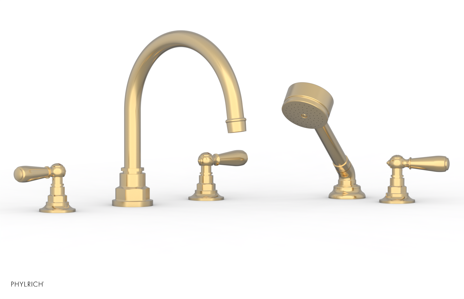 Jamestown Deck Tub Set with Hand Shower & Lever Handles - 165