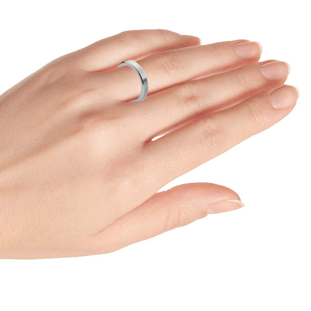 Personalized Tungsten Wedding Rings for Couples - Laser Engraved Men & Women Bands for Anniversary Gifts
