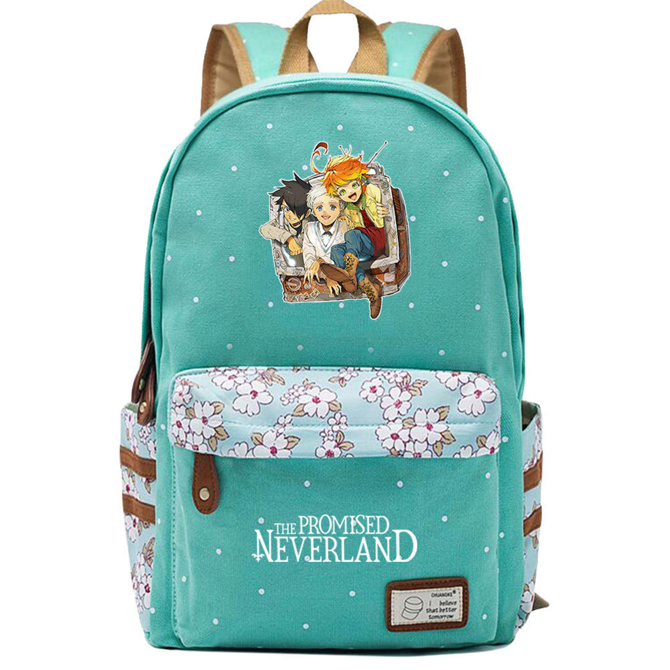 Anime The Promised Neverland Backpack - Lightweight School Bag for Students, Daypack Bookbag with Shoulder Straps | Perfect for School, Travel & Cosplay
