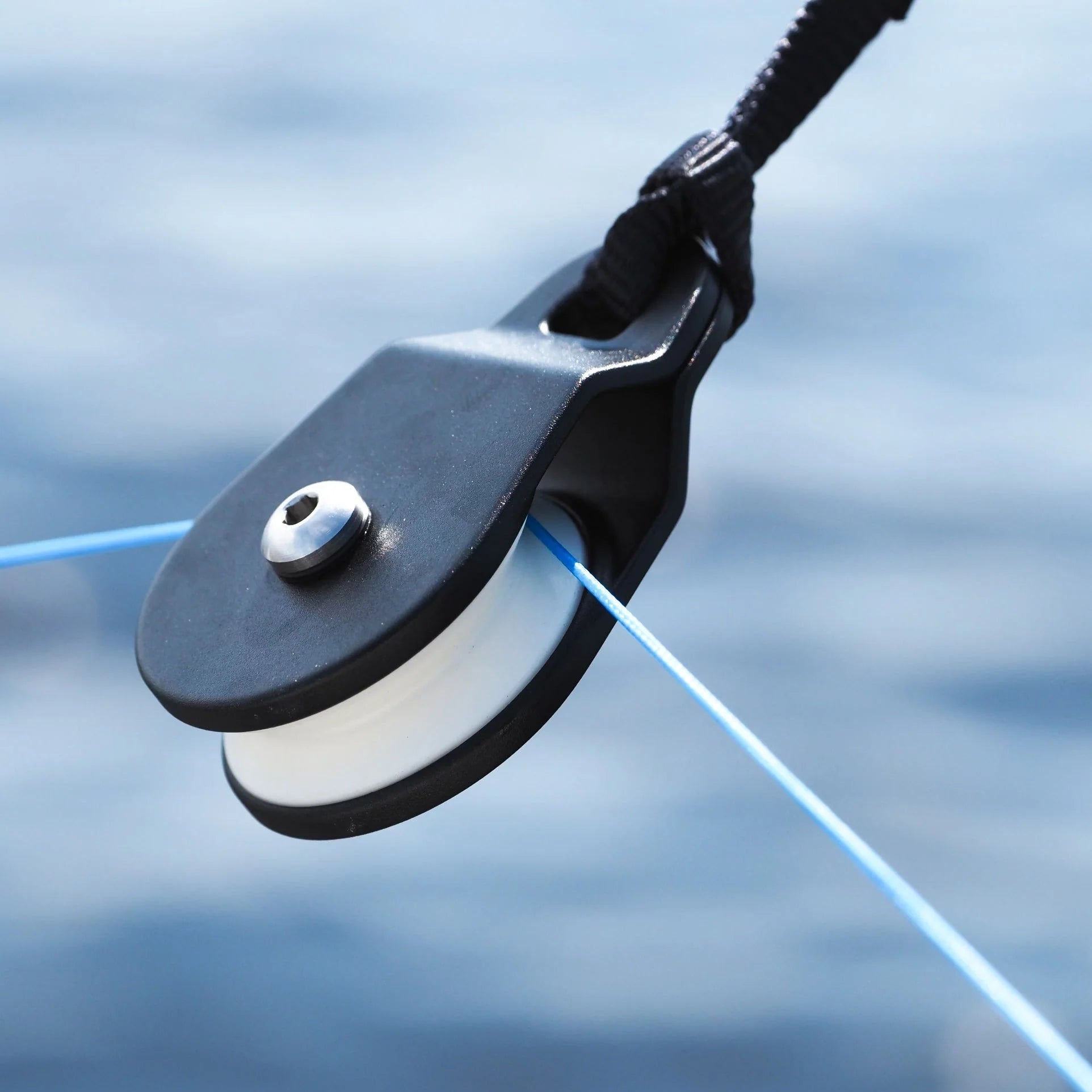 Gemlux 45mm Ceramic Braid-Proof Pulley - Heavy Duty Fishing Pulley for Saltwater & Freshwater Angling, Boat Rigging, and Marine Applications