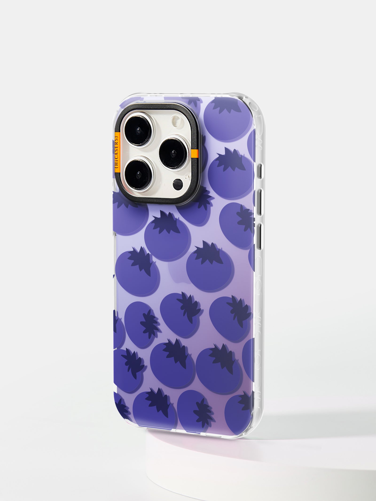 Blueberry Pattern Phone Case for iPhone & Samsung - Durable Protective Cover with Stylish Violet Design - Perfect for Everyday Use, Travel & Gifting