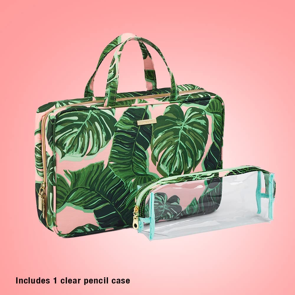 Conair Travel Toiletry Bag for Women & Men - Waterproof Cosmetic Makeup Organizer with Hanging Hook - Perfect for Airplane, Gym, Camping & Vacation Essentials