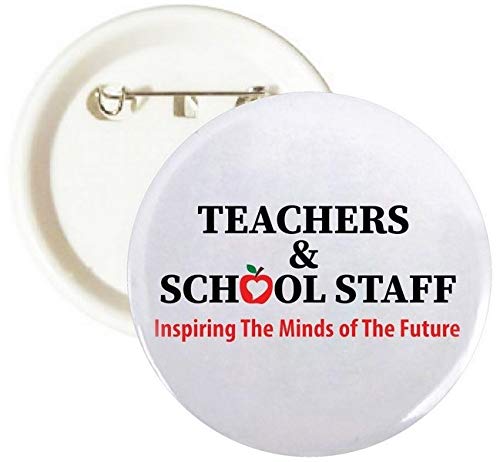 250-Pack 2-1/4 Inch Teacher Appreciation Buttons - School Staff Celebration Pins for Teacher Appreciation Week, Classroom Decor & School Events