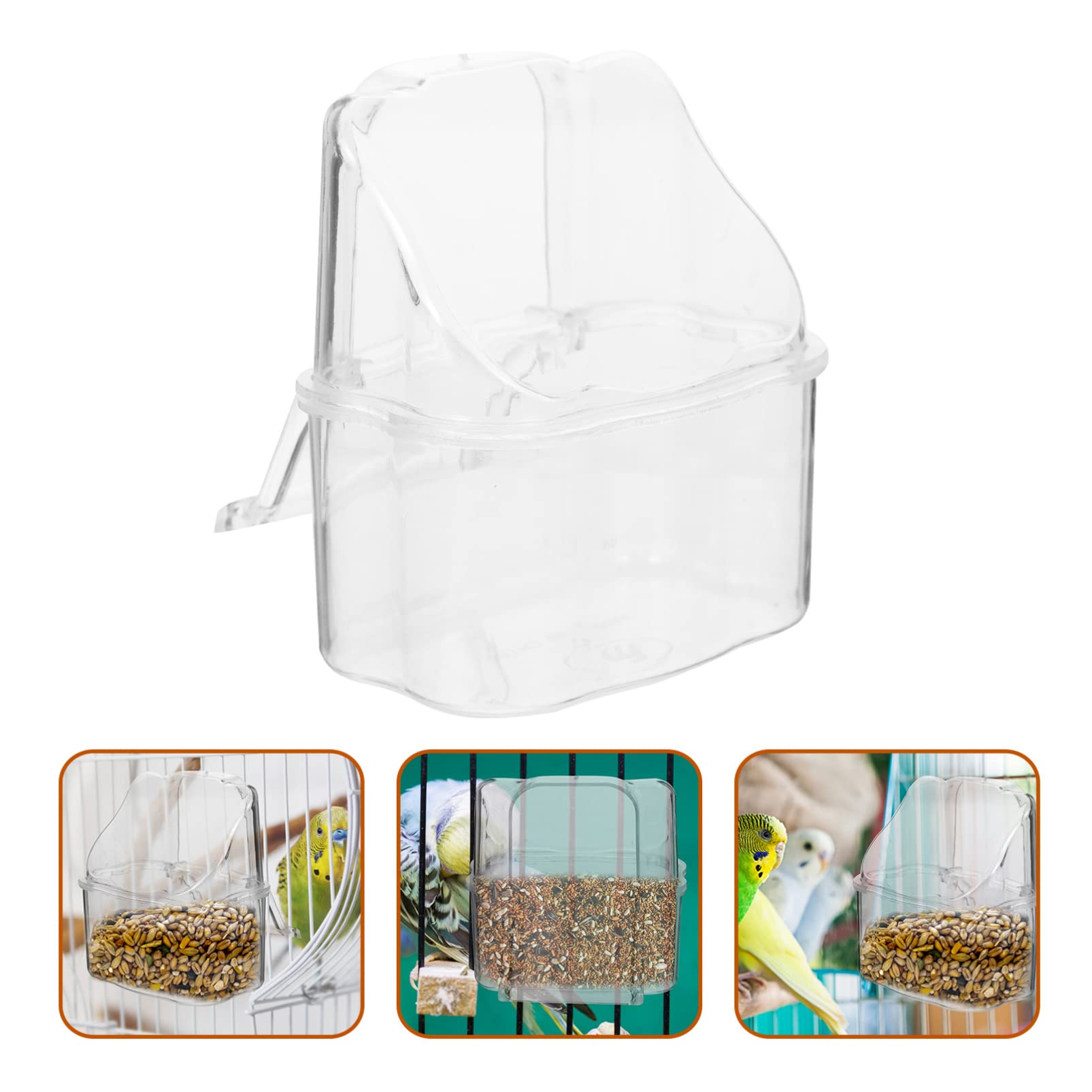 Automatic Bird Feeder for Cockatiels, Parrots, Parakeets, Canaries, Finches & Lovebirds - 2pcs Food Dispenser Bowls & Cage Accessories - Perfect for Home, Aviary & Outdoor Use