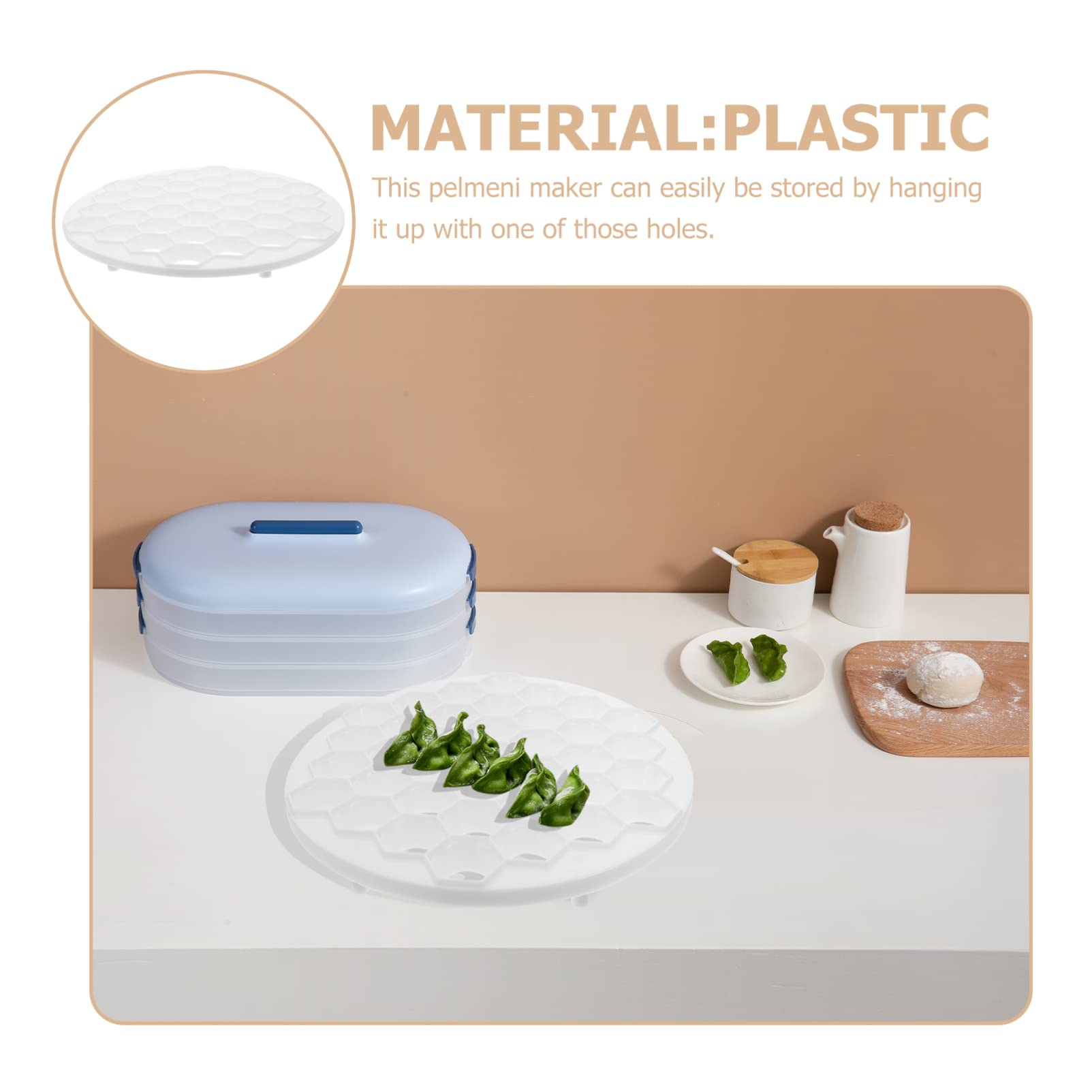 UPKOCH 37-Hole Dumpling Maker Mold - Professional Pelmeni & Meatball Mold for Homemade Dumplings, Pierogi, Gyoza | Perfect for Family Cooking, Meal Prep & Asian Cuisine Lovers