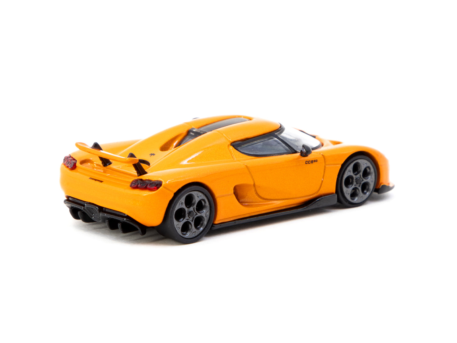Tarmac Works 1/64 Scale Koenigsegg CC850 Diecast Model Car - Orange - Collectible Miniature for Car Enthusiasts - Perfect for Display, Gifts, and Model Car Collections