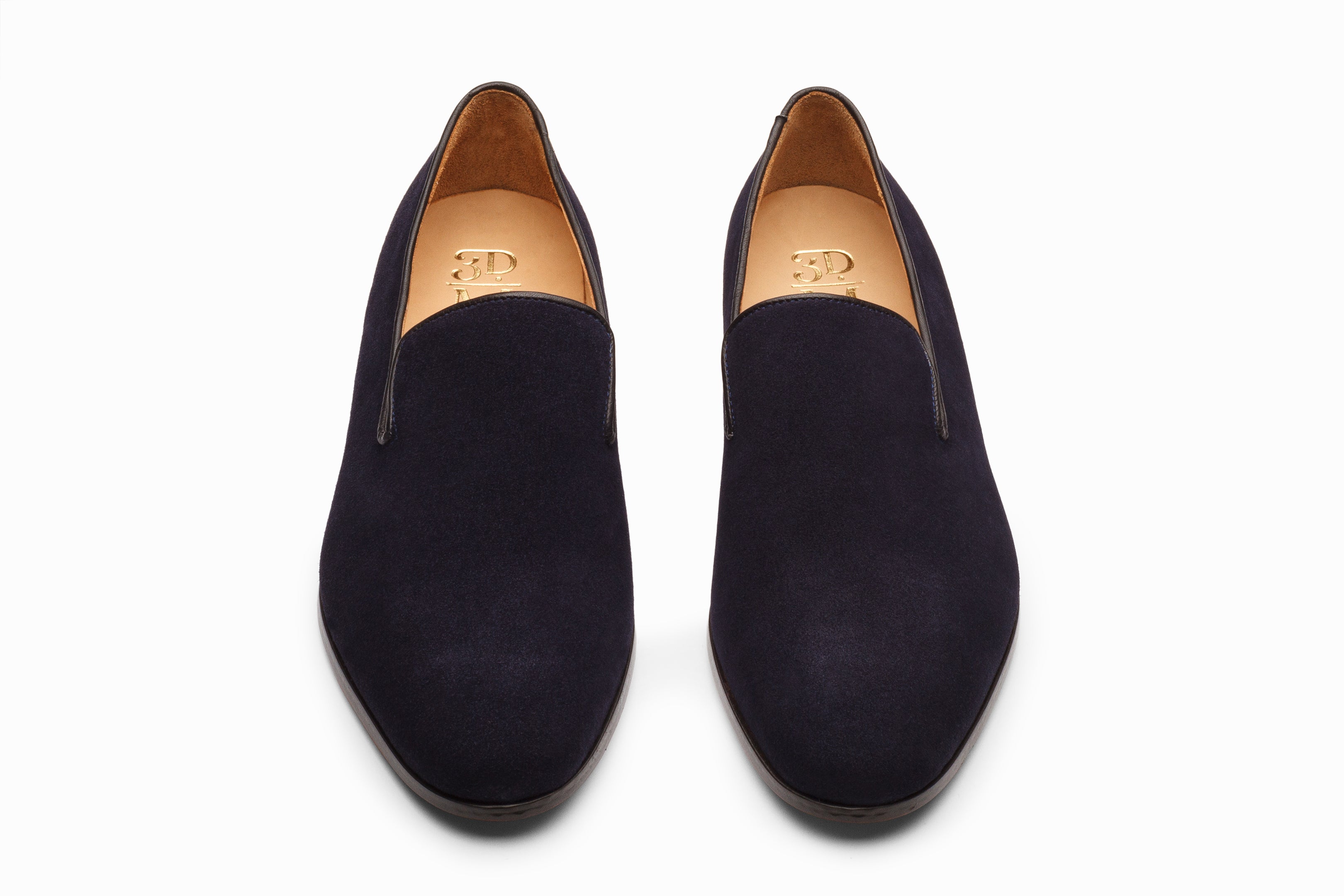 Premium Venetian Loafers for Men - Navy Blue Suede Slip-On Shoes - Comfortable & Stylish for Business Casual & Office Wear