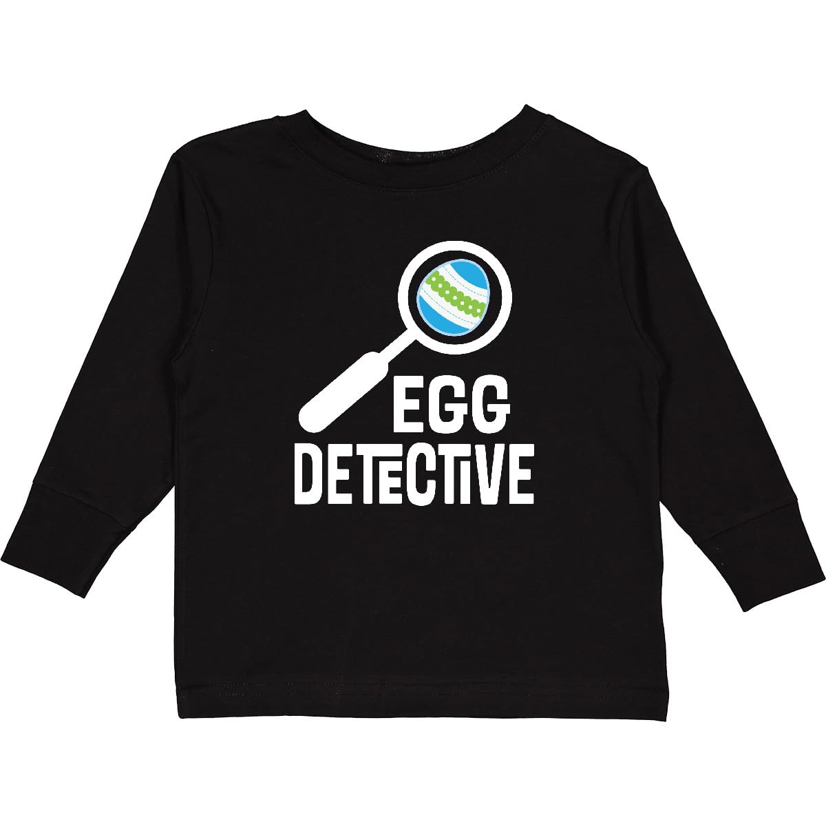 Inktastic Easter Egg Hunt Boys Toddler Long Sleeve T-Shirt - Cute Easter Outfit for Toddler Boys, Holiday Party, Family Gathering & Spring Photoshoot