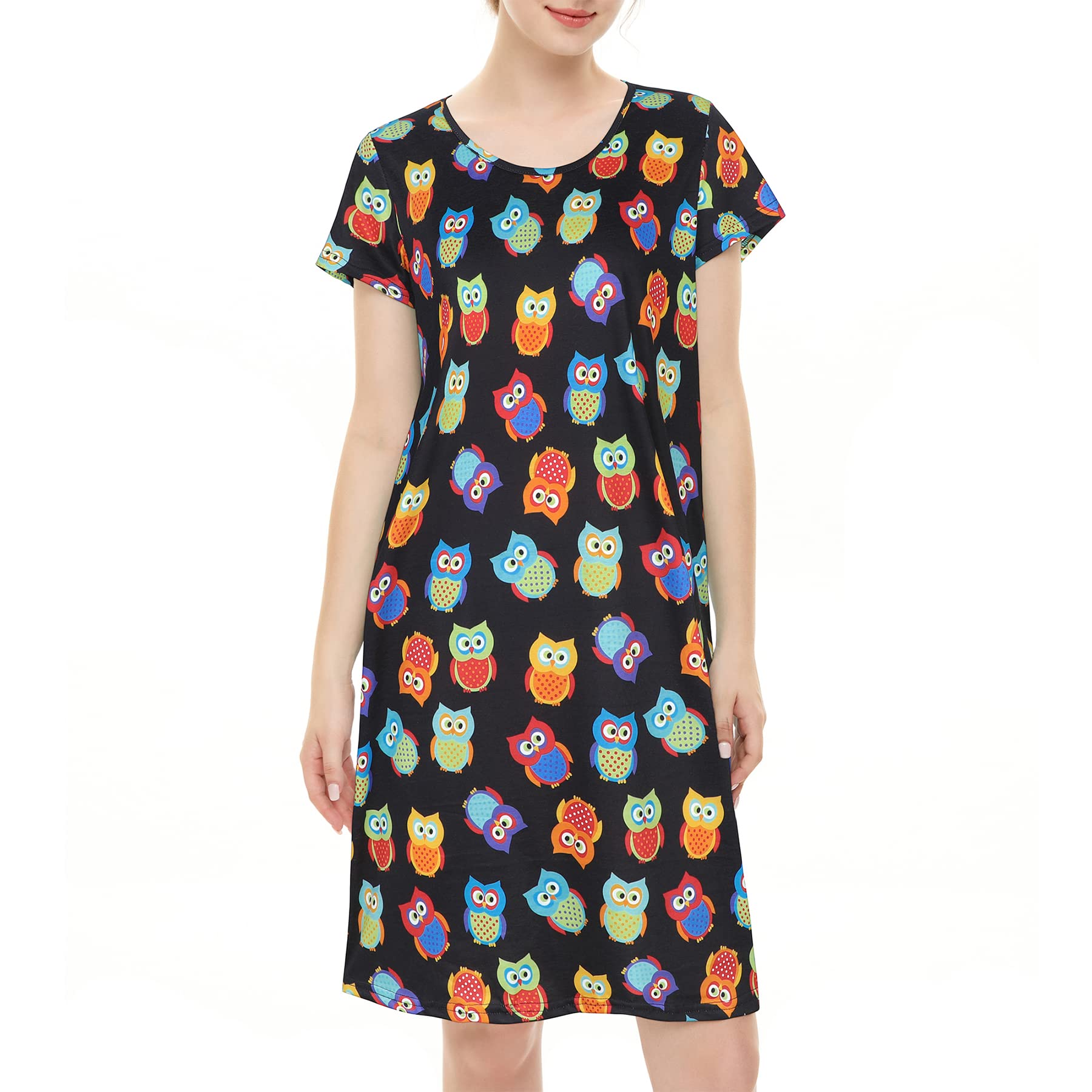 Comfortable Cotton Nightgowns for Women - Soft Sleepshirts & Long Night Gowns for Adults - Perfect for Relaxing at Home, Lounging or Sleeping