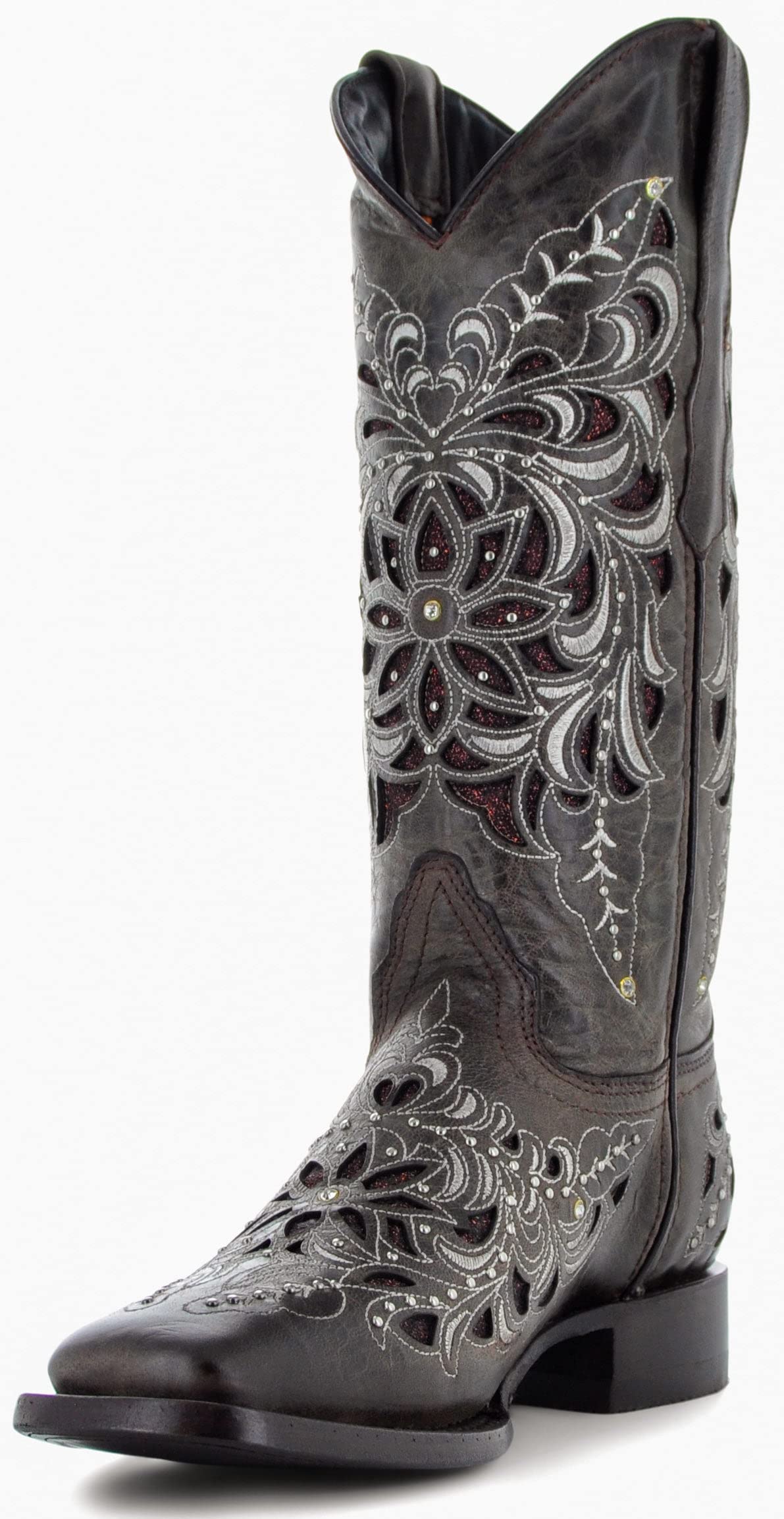 Premium Soto Boots M50055 - Handcrafted Cowboy Boots with Intricate Inlay Design | Perfect for Western Rides, Country Music Festivals & Casual Outings