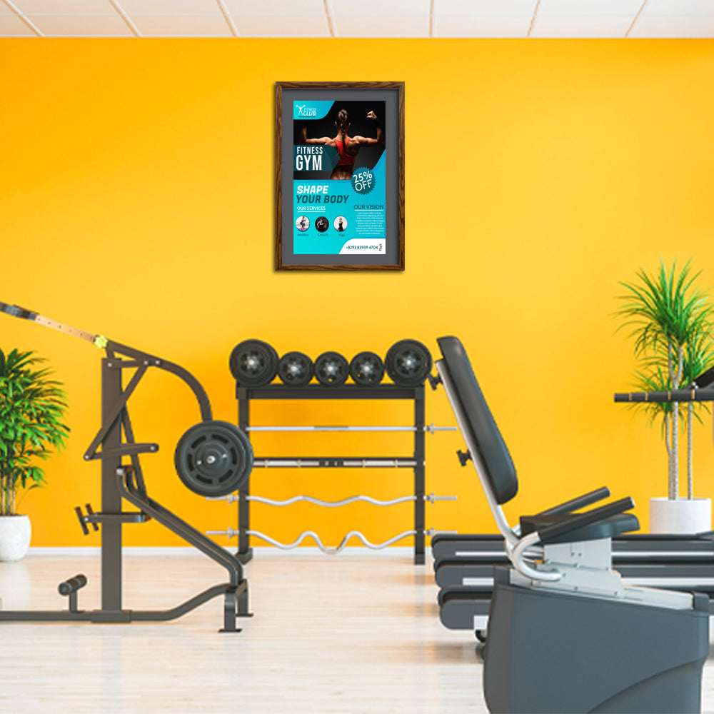 Premium 14x22 Designer Wood Snap Frames for Posters - 3 Wide Matboard Display - Perfect for Art Galleries, Home Decor & Office Presentations