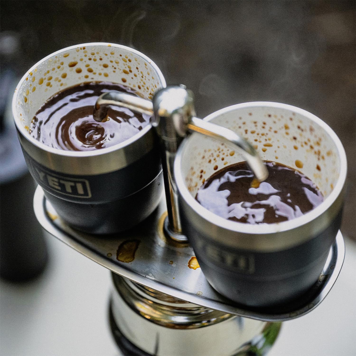 YETI Rambler 4 oz Stackable Stainless Steel Vacuum Insulated Espresso Coffee Cups - 2 Pack | Perfect for Camping, Office & Travel | Keeps Drinks Hot or Cold