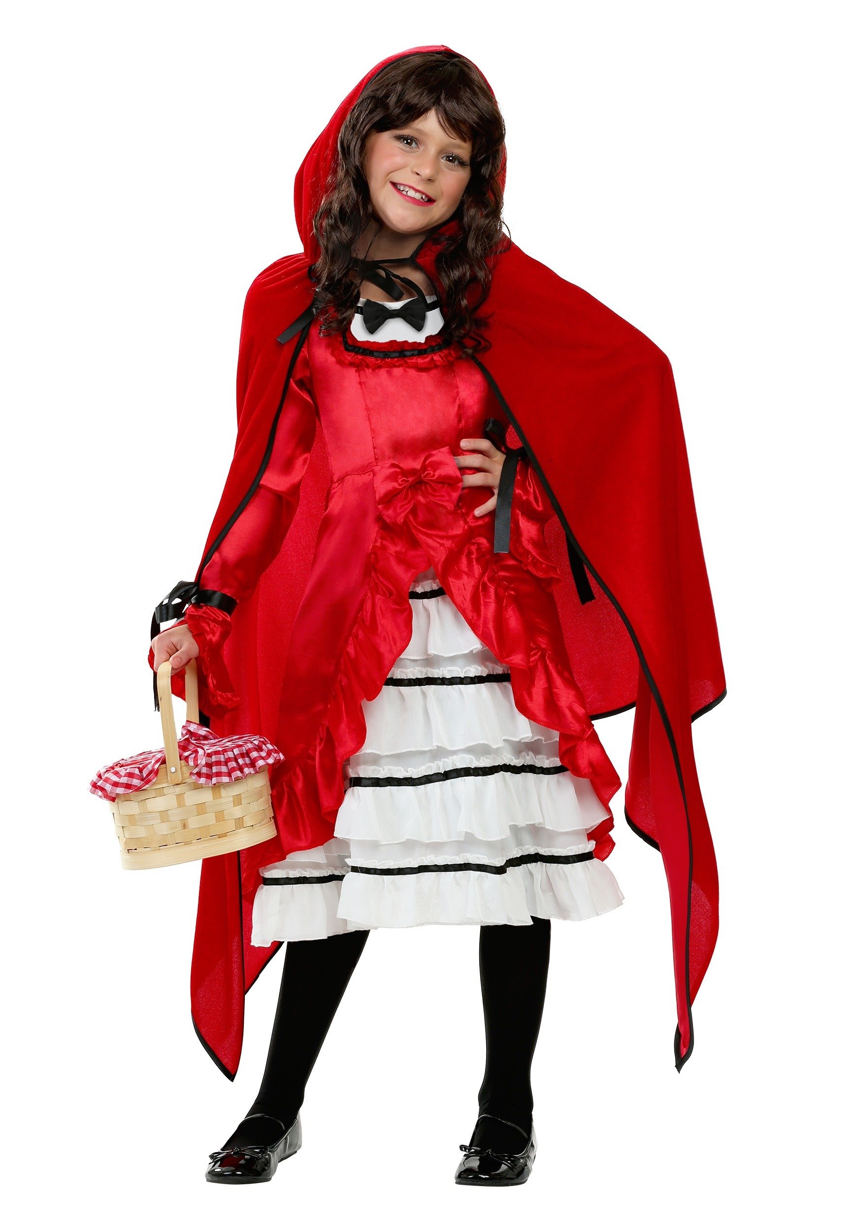 Little Red Riding Hood Costume for Kids - Halloween Dress Up, Storybook Character Play, Themed Parties & Photo Shoots