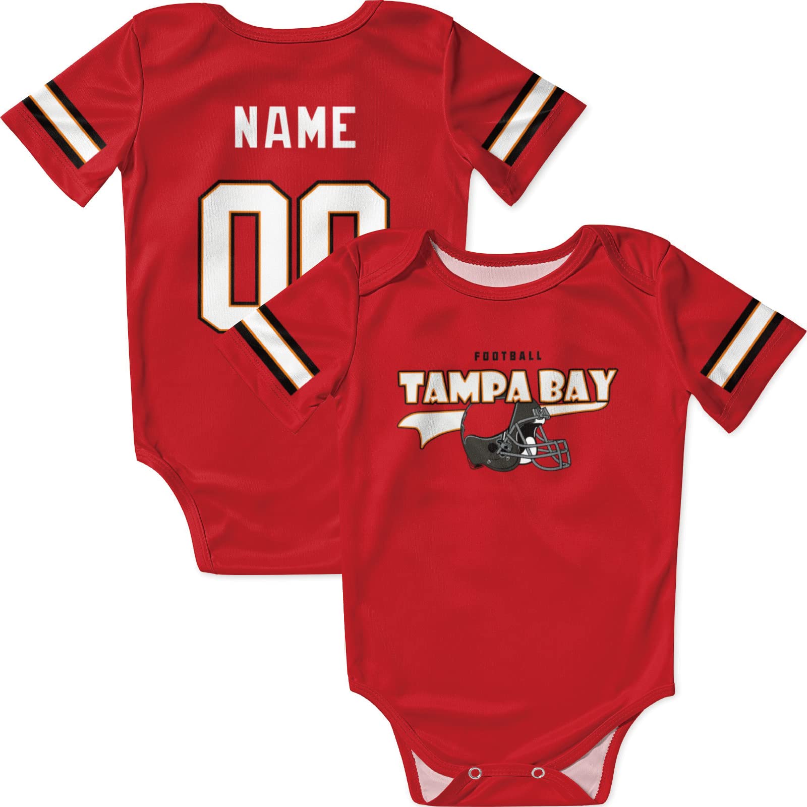 Personalized Baby Onesie with Custom Name & Number - Soft Cotton Bodysuit for Boys & Girls - Perfect Baby Shower Gift, Birthday Present, and Photo Outfit