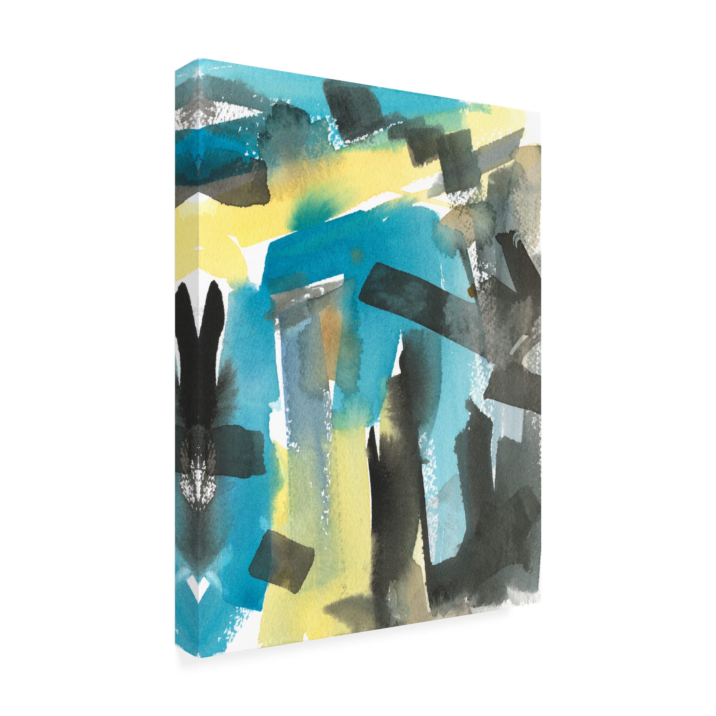 Samuel Dixon 'Interconnect II' Canvas Wall Art Print - Modern Abstract Painting for Living Room, Bedroom & Office Decor | Trademark Fine Art Collection