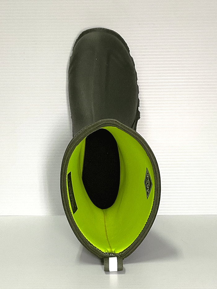 Muck Boots ECM 300 Edgewater Classic Mid Waterproof Work Boots for Men - Moss Green - Outdoor Hunting, Fishing & Farming Footwear