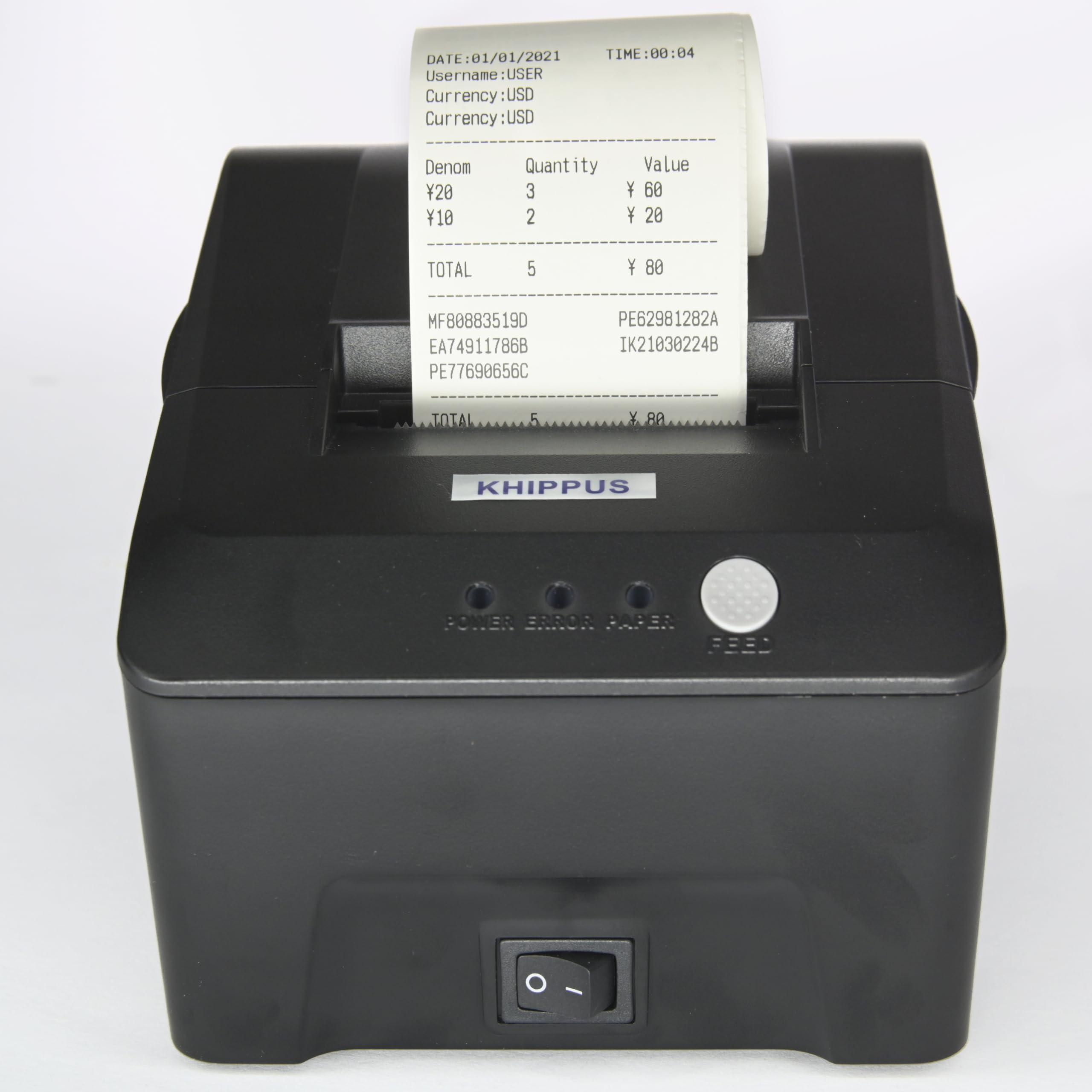 Professional KHIPPUS Bill Counter for Pro Series 5500 & 6500 Printers - High-Speed Money Counting Machine for Banks, Retail Stores & Cash Offices