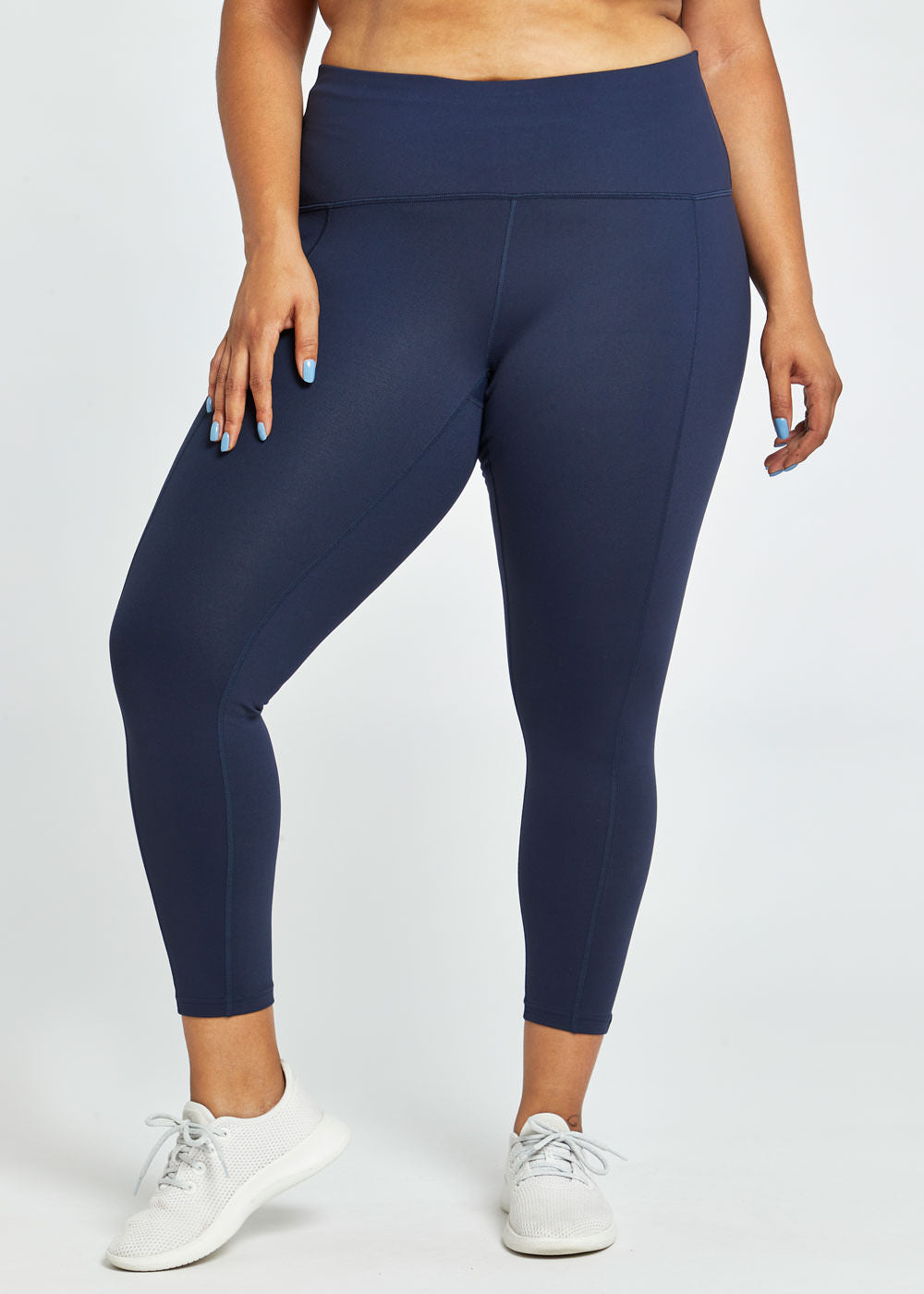 Mo Women's High-Waisted 7/8 Running Tights - Breathable Workout Leggings for Yoga, Gym & Outdoor Jogging