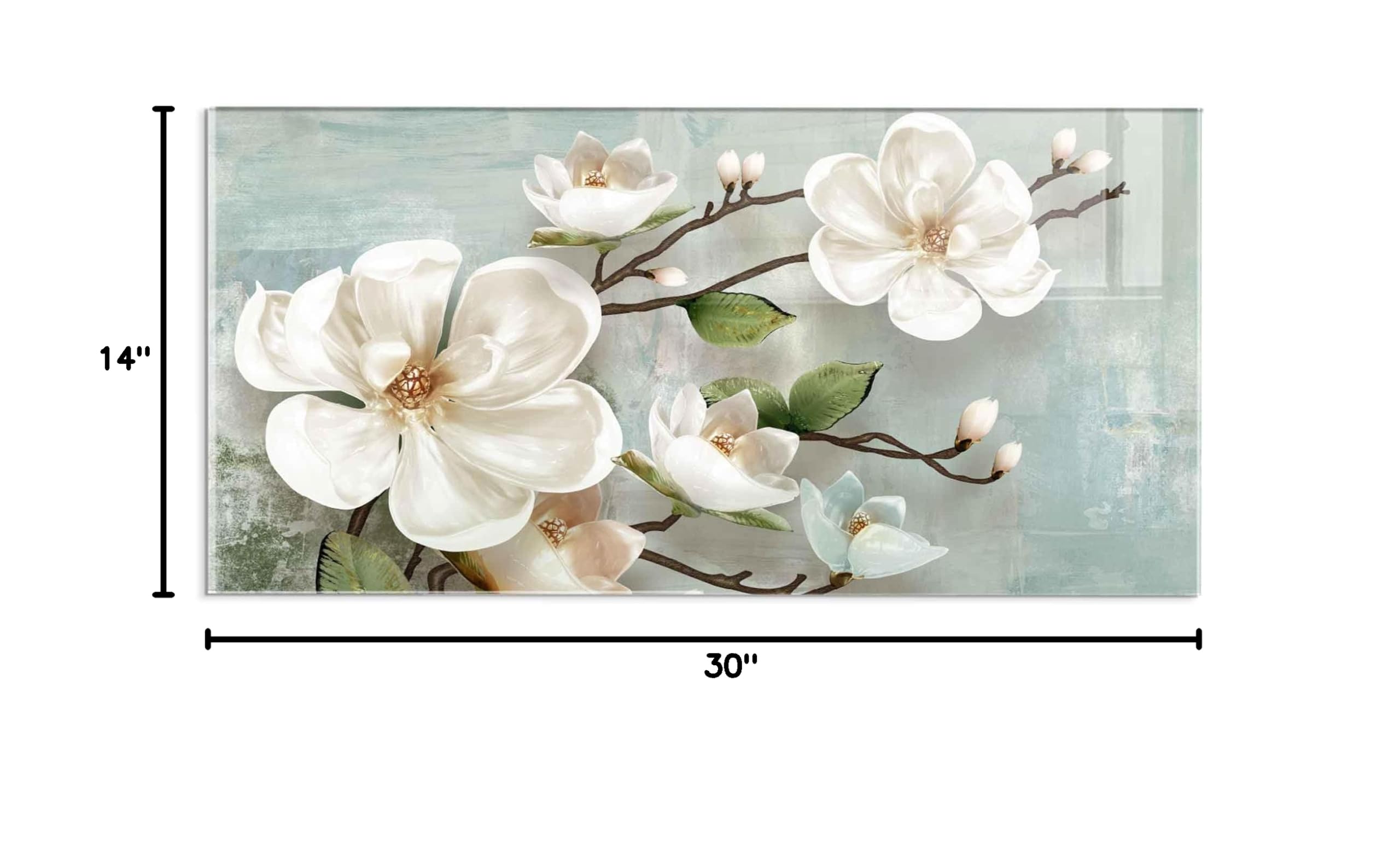 Tempered Glass Kitchen Backsplash - 30x14