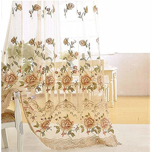 Beige Flower-sheer