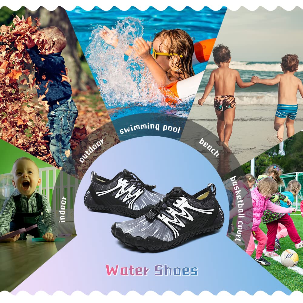Todaysunny Kids Water Shoes for Boys & Girls - Toddler Swim Shoes for Beach, Pool & Outdoor Water Activities
