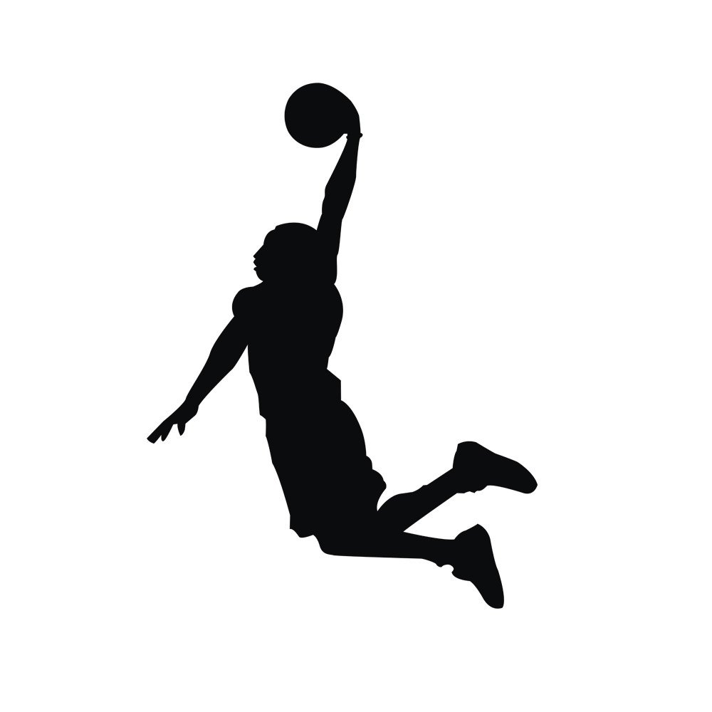 Abstract Basketball Wall Art - Removable Vinyl Stickers for Home & Room Decor - Perfect for Sports Fans Bedroom