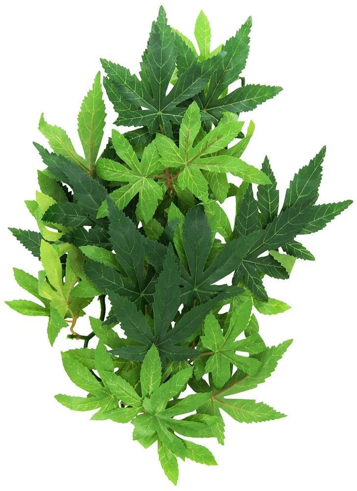 Exo Terra Silk Terrarium Plant - Medium Size Artificial Abutilon for Reptile Habitat & Vivarium Decoration | Perfect for Bearded Dragons, Geckos & Snakes Enclosures