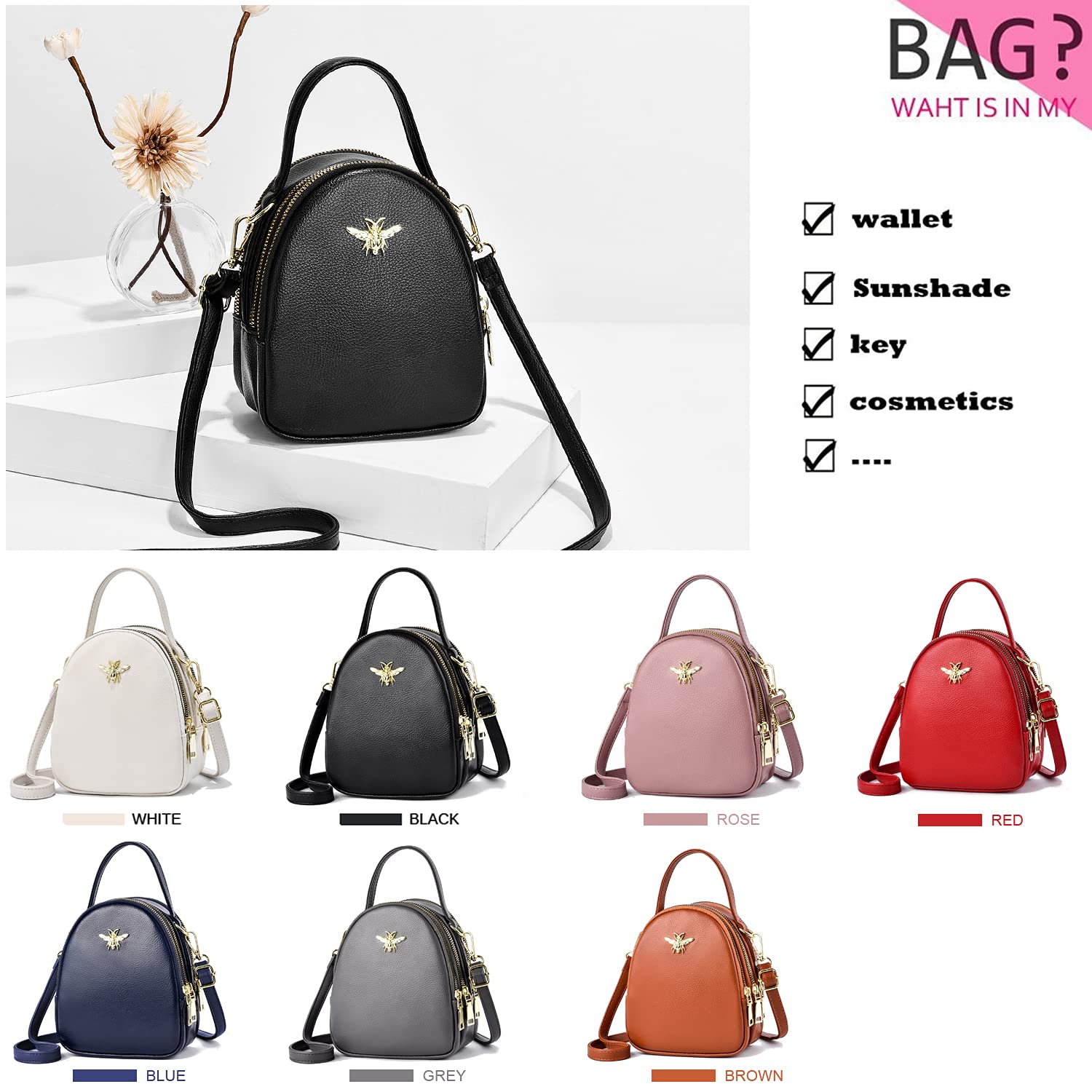 Stylish Women's Small Crossbody Bag - Fashionable Shoulder Purse & Messenger Handbag for Everyday Use | Perfect for Work, Travel & Shopping