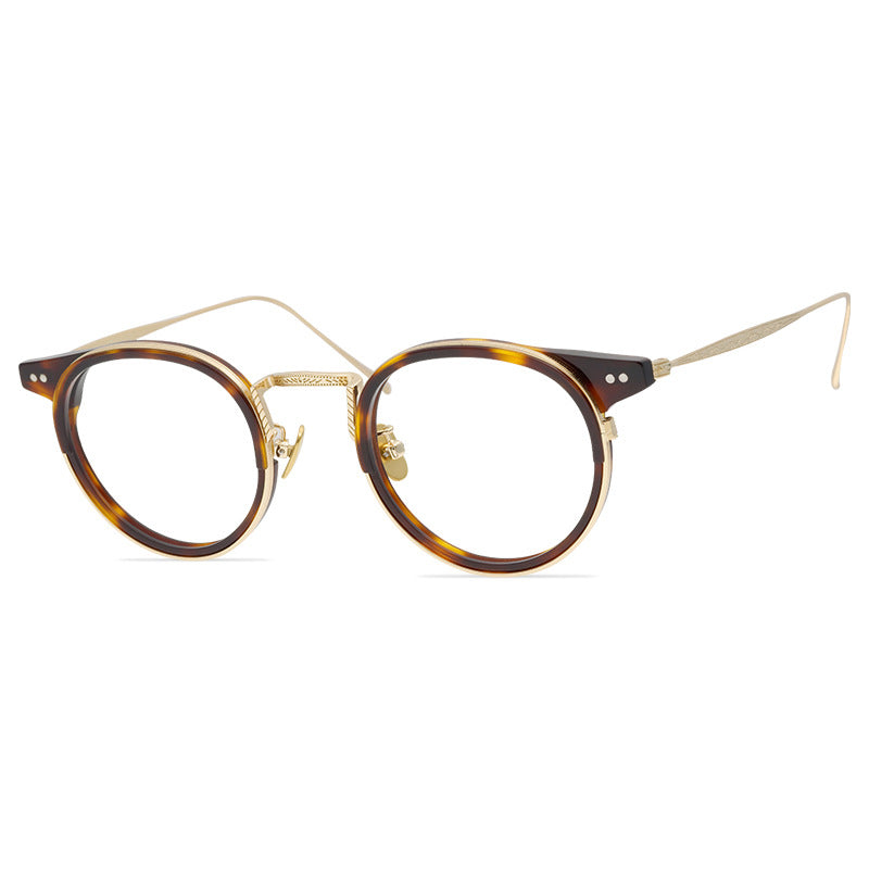 Vintage Titanium Round Eyeglass Frames - Lightweight & Durable for Men & Women - Perfect for Reading, Driving & Fashion Accessories