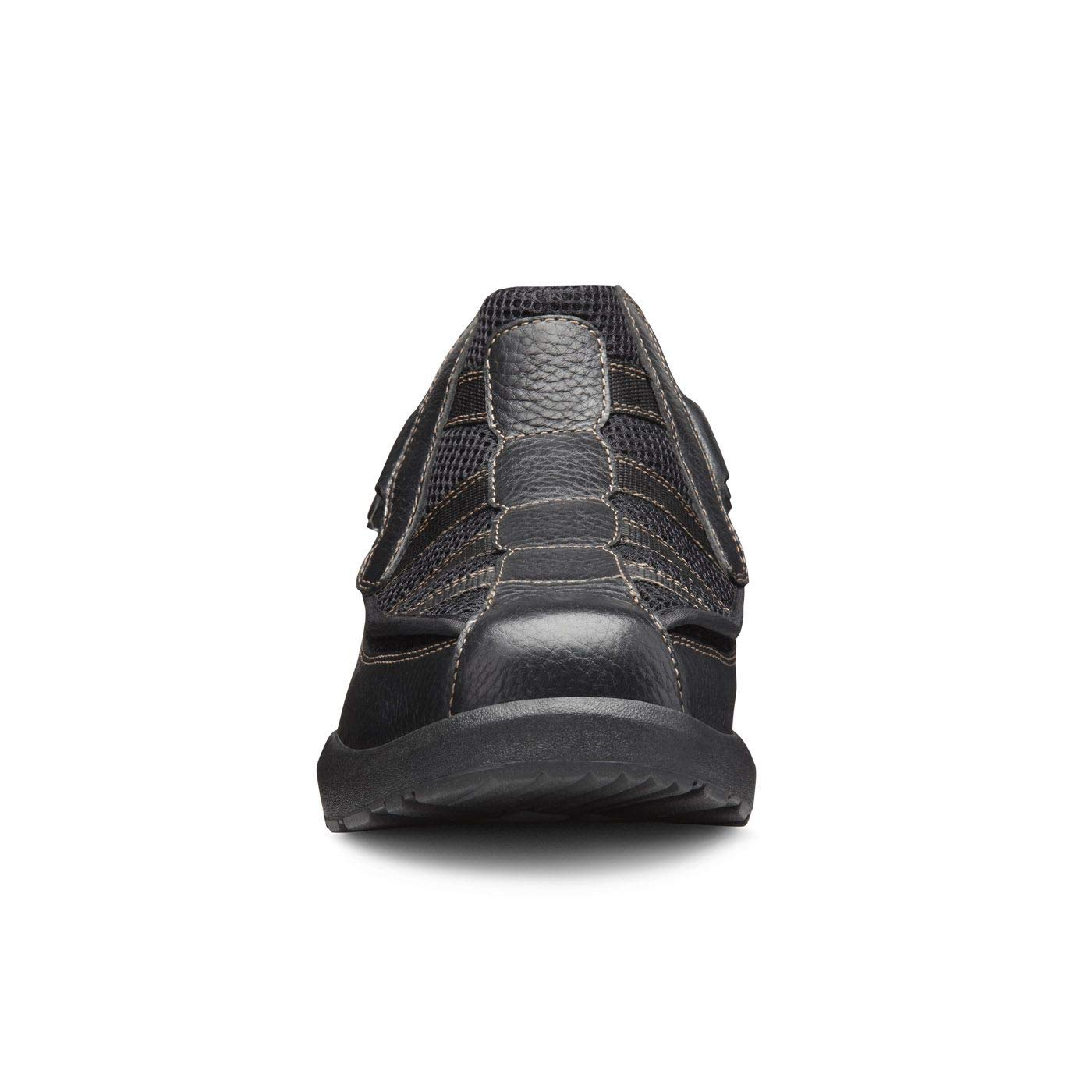 Dr. Comfort Edward X Double Depth Men's Walking Shoes - Leather & Mesh Stretchable Diabetic Shoes for Men with Arch Support - Ideal for Walking, Travel & Daily Comfort