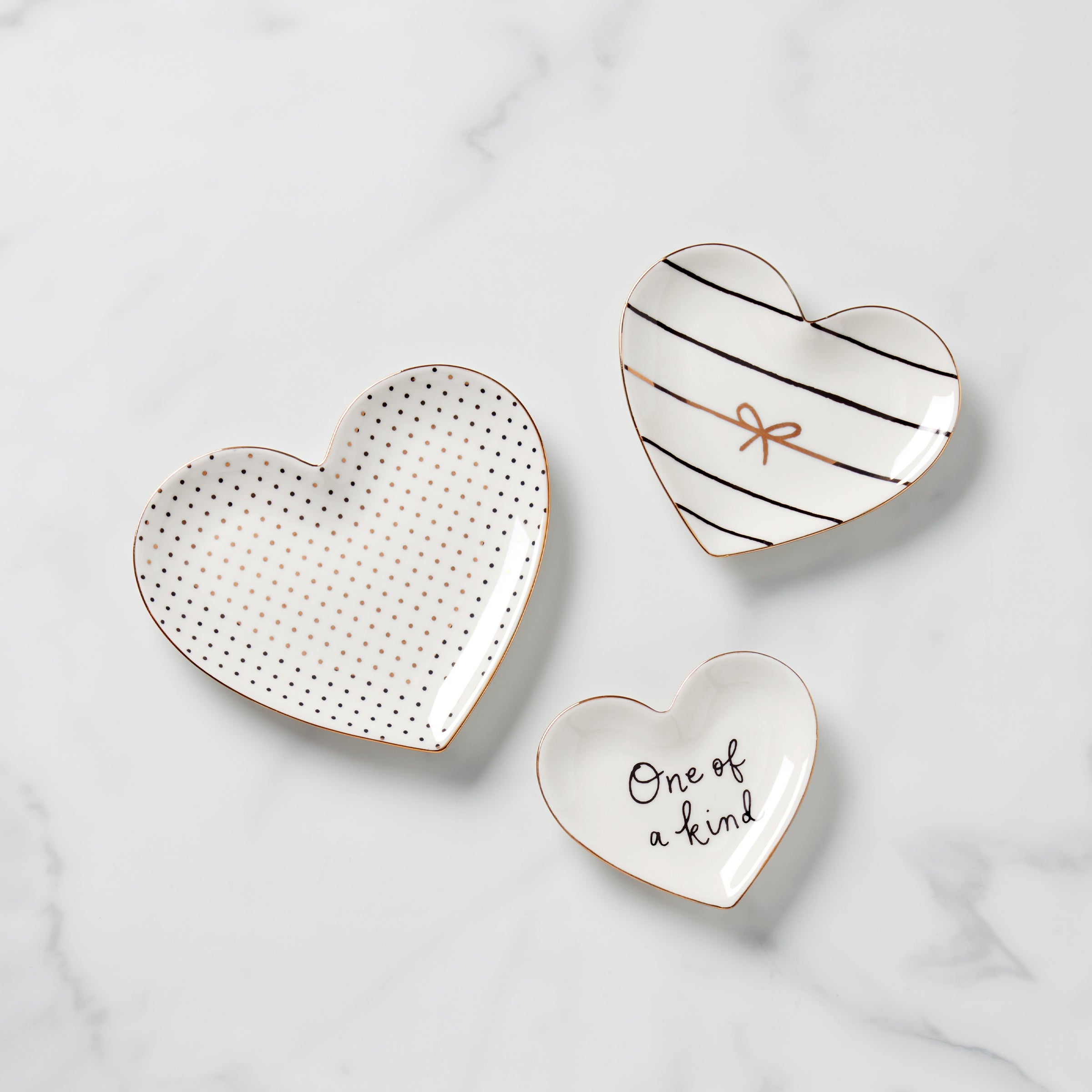 Charmed Life 3-Piece Catch All Tray Set - Stylish Home Decor for Keys, Jewelry & Essentials - Perfect for Entryway, Bedroom & Office Organization
