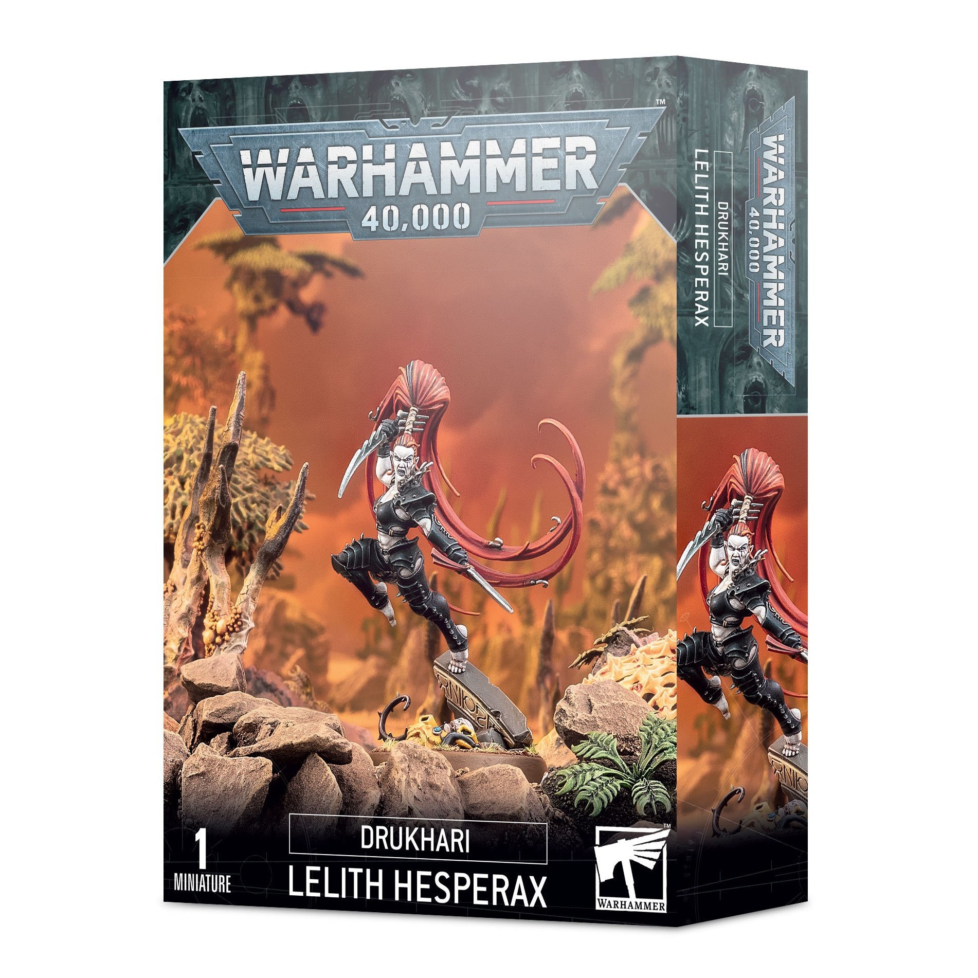 Drukhari Lelith Hesperax Warhammer 40K Miniature - Dark Eldar Archon Figure for Tabletop Gaming & Collectors | Perfect for Wargaming, Painting, and Display