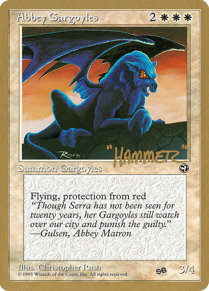 Pro Tour Collector Set - Abbey Gargoyles by Shawn Hammer Regnier | MTG Magic the Gathering Cards for Tournaments & Collectors