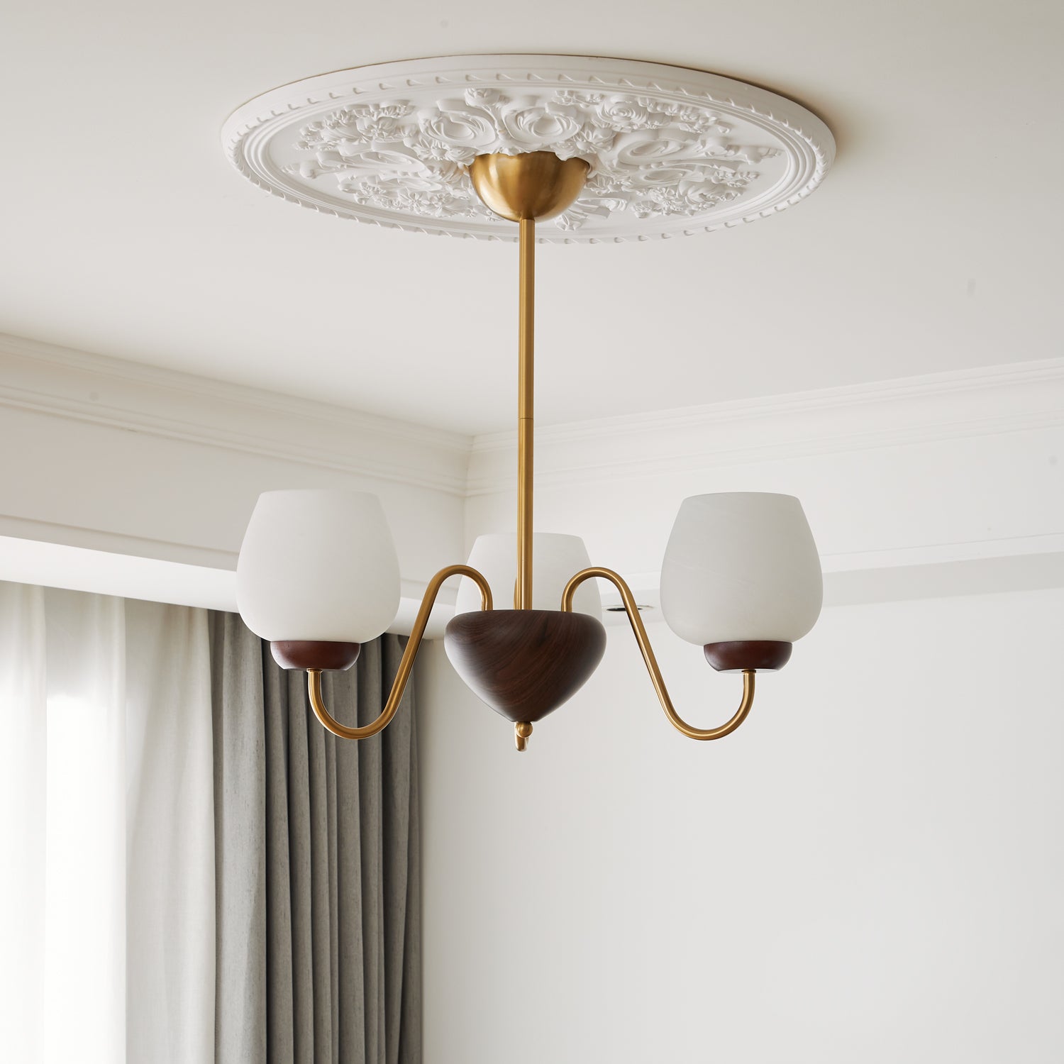 Elegant Aurora Crystal Chandelier - Modern Ceiling Lighting Fixture for Dining Room, Bedroom & Living Room Decor