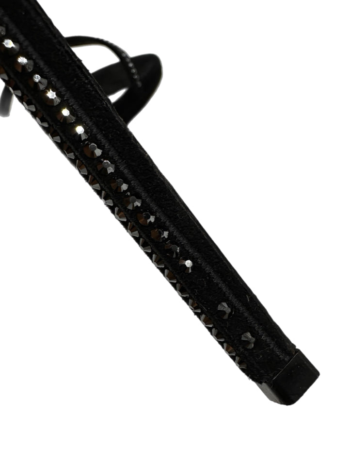 Saint Laurent Jane Black Rhinestone Embellished Stiletto Heels Women's Size 40.5 (US 9.5) - Luxury Designer Pumps for Evening Parties, Weddings & Special Occasions