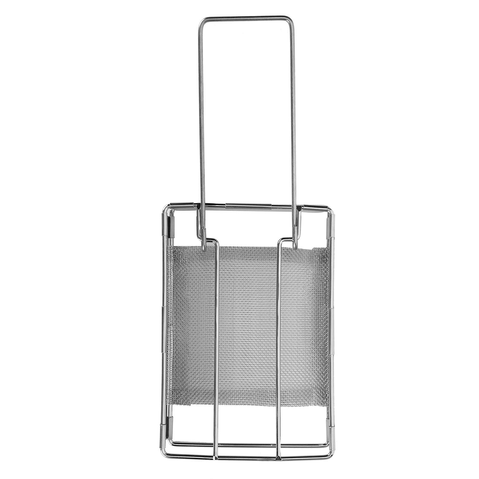 Stainless Steel Toast Rack - Foldable Portable Grill Rack & Baking Tray with Holes | Oven Safe Kitchen Cooking Tool for Indoor, Outdoor, Camping & Picnic | Perfect for Breakfast, BBQ, and Outdoor Dining