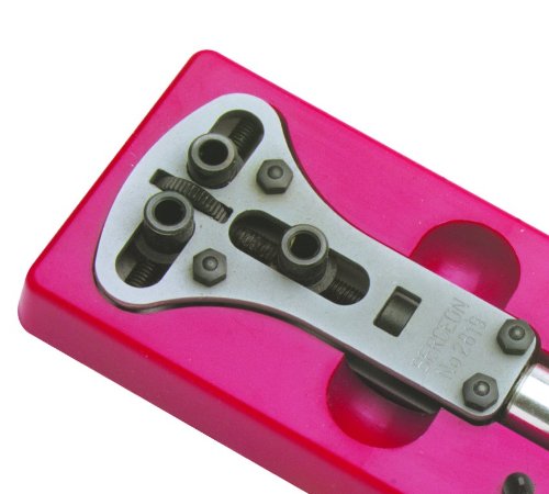 Bergeon Professional Watch Case Opener Tool Kit with 4 Interchangeable Pins - Perfect for Watch Repair, Maintenance & Battery Replacement at Home or Workshop
