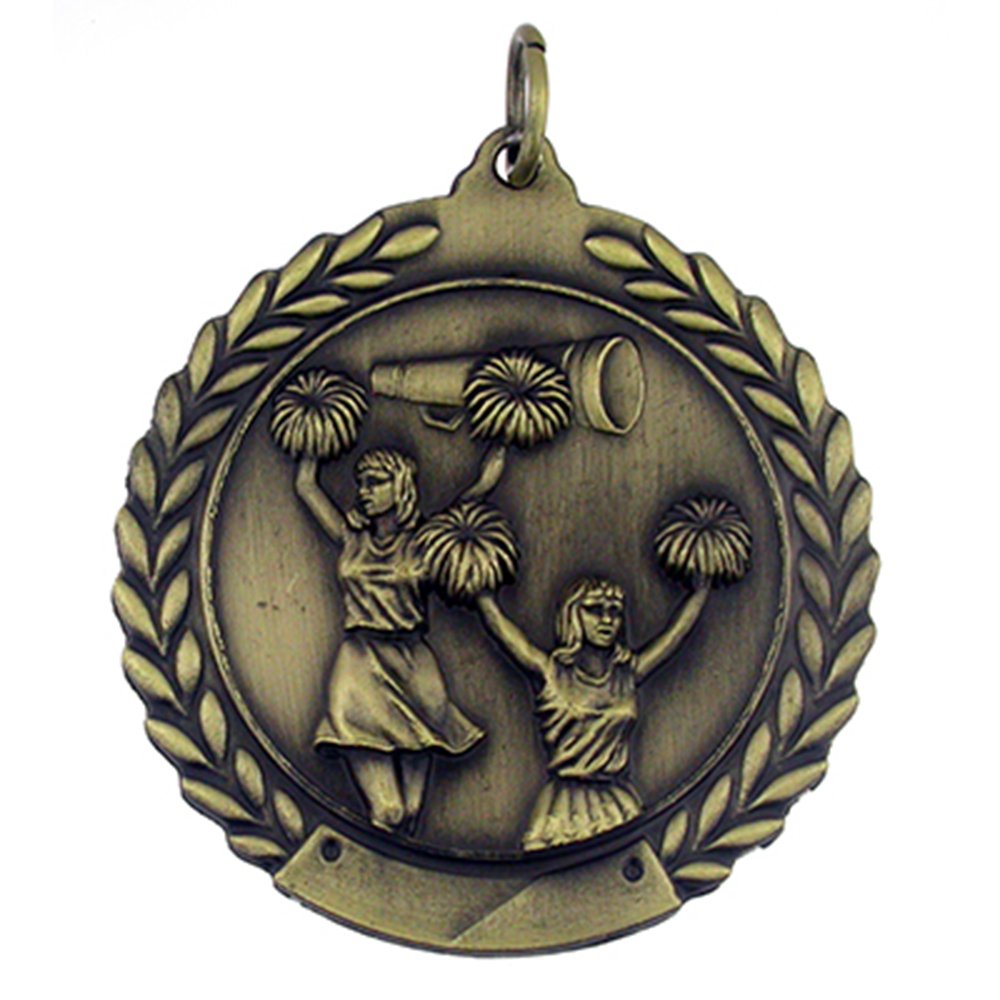 Cheerleading Medals - Customizable Single & Bulk Awards for Competitions, Sports Events & Team Recognition