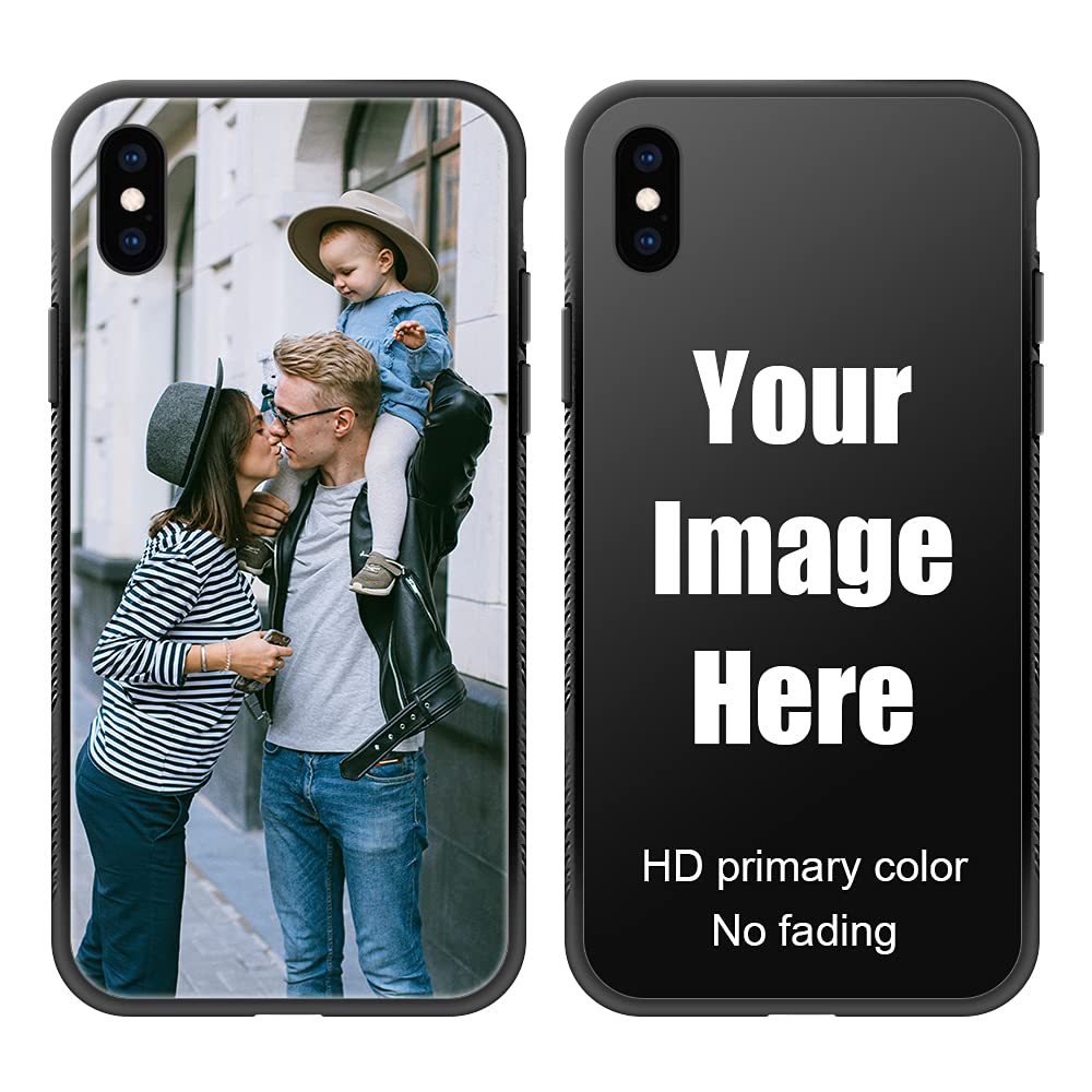 Custom iPhone Xs Max Case with Personalized Photo - Shockproof & Durable Protective Cover for Apple iPhone Xs Max - Perfect for Travel, Work & Everyday Use