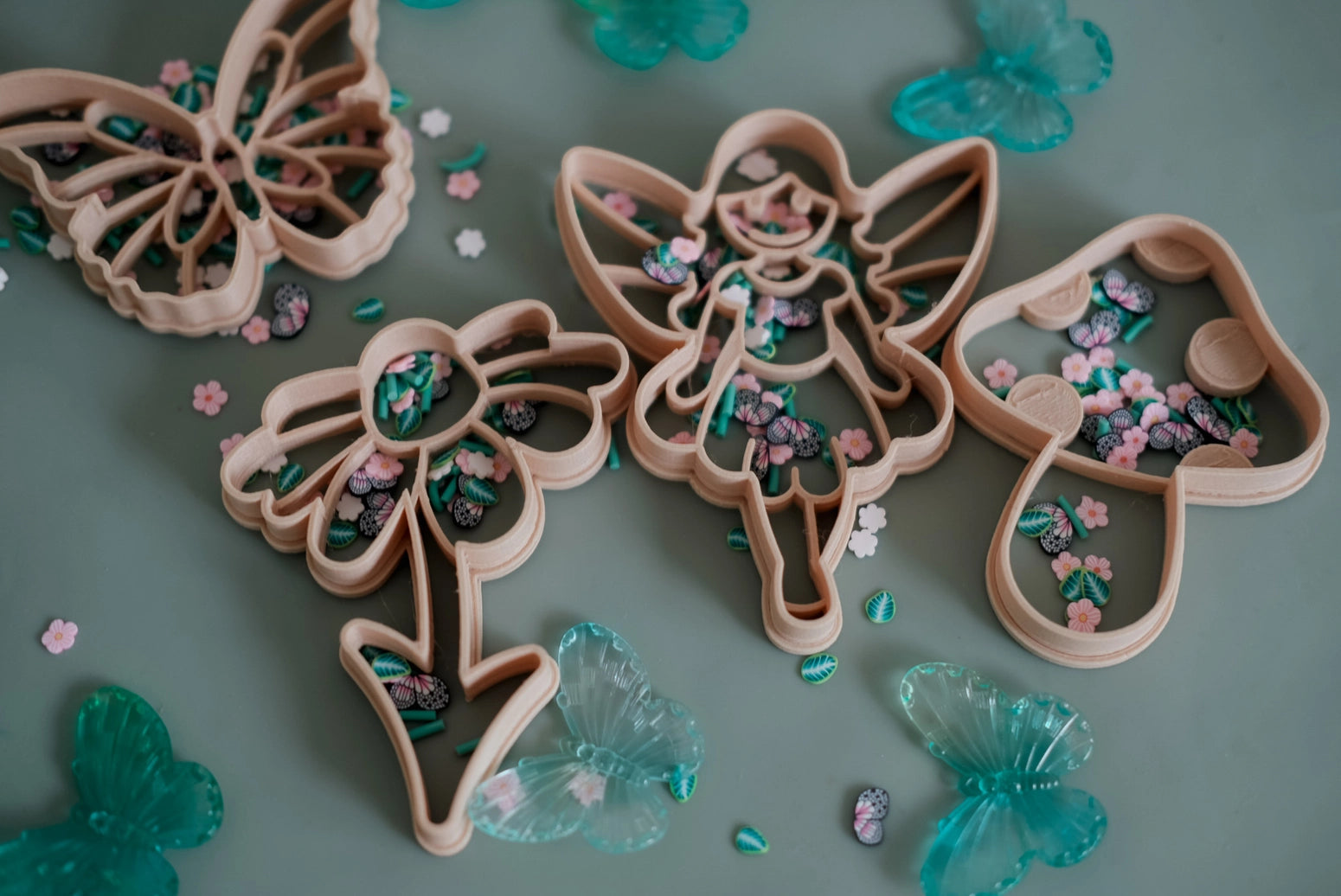 Eco-Friendly Fairy Fun Playdough Sensory Play Cutter Set for Kids - Creative Arts & Crafts, Early Learning, and Sensory Development Activities