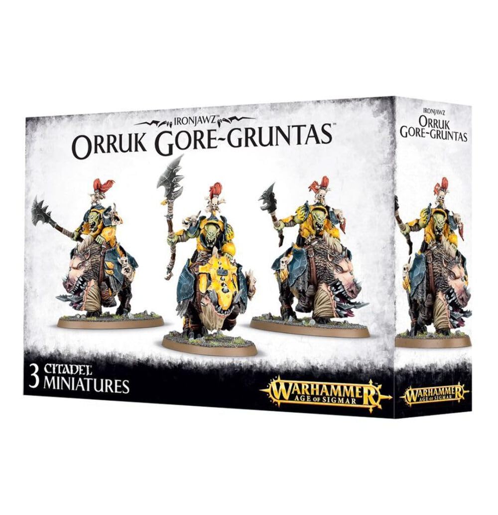 Games Workshop Warhammer Age of Sigmar Orruk Gore-Gruntas - Fantasy Tabletop Miniatures for Wargaming & Collecting