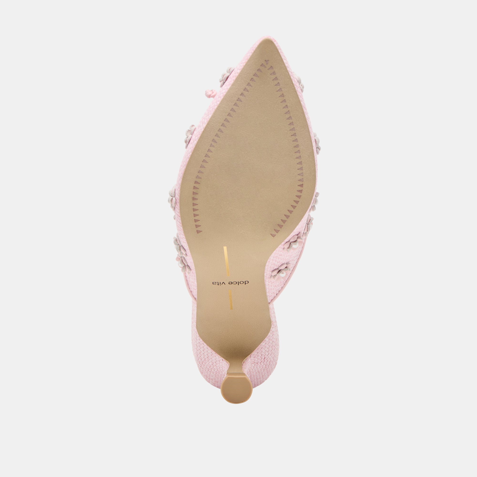 Camilo x Byrdie Golf Heels in Pink Raffia - Stylish Women's Golf Shoes for Comfort & Performance on the Course